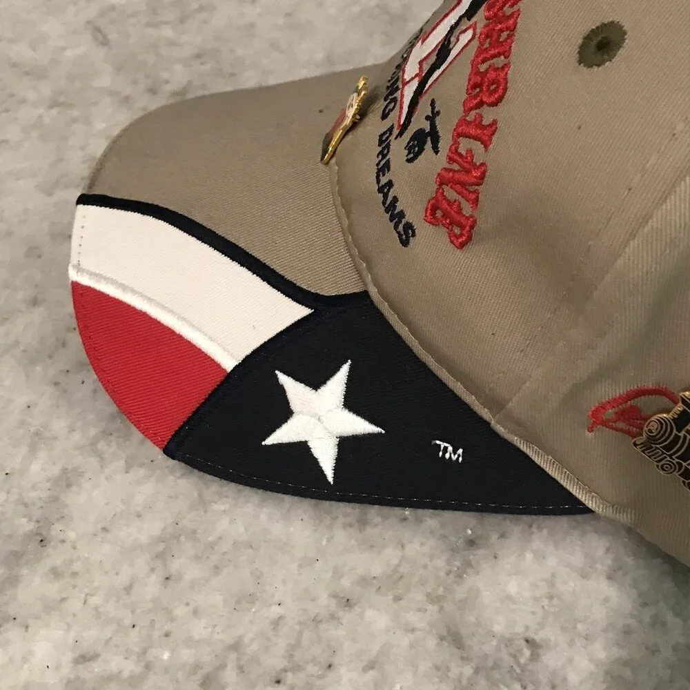 Sharon‎ Shrine Hat Cap Strap Back Texas Flag Embroidered Pins Mens Staff 2011